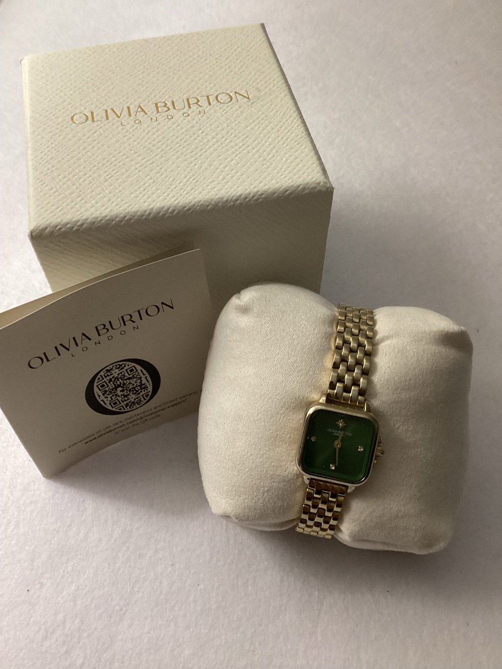 Olivia Burton London Mini Grosvenor Gold Tone Stainless Steel Bracelet Watch20mm